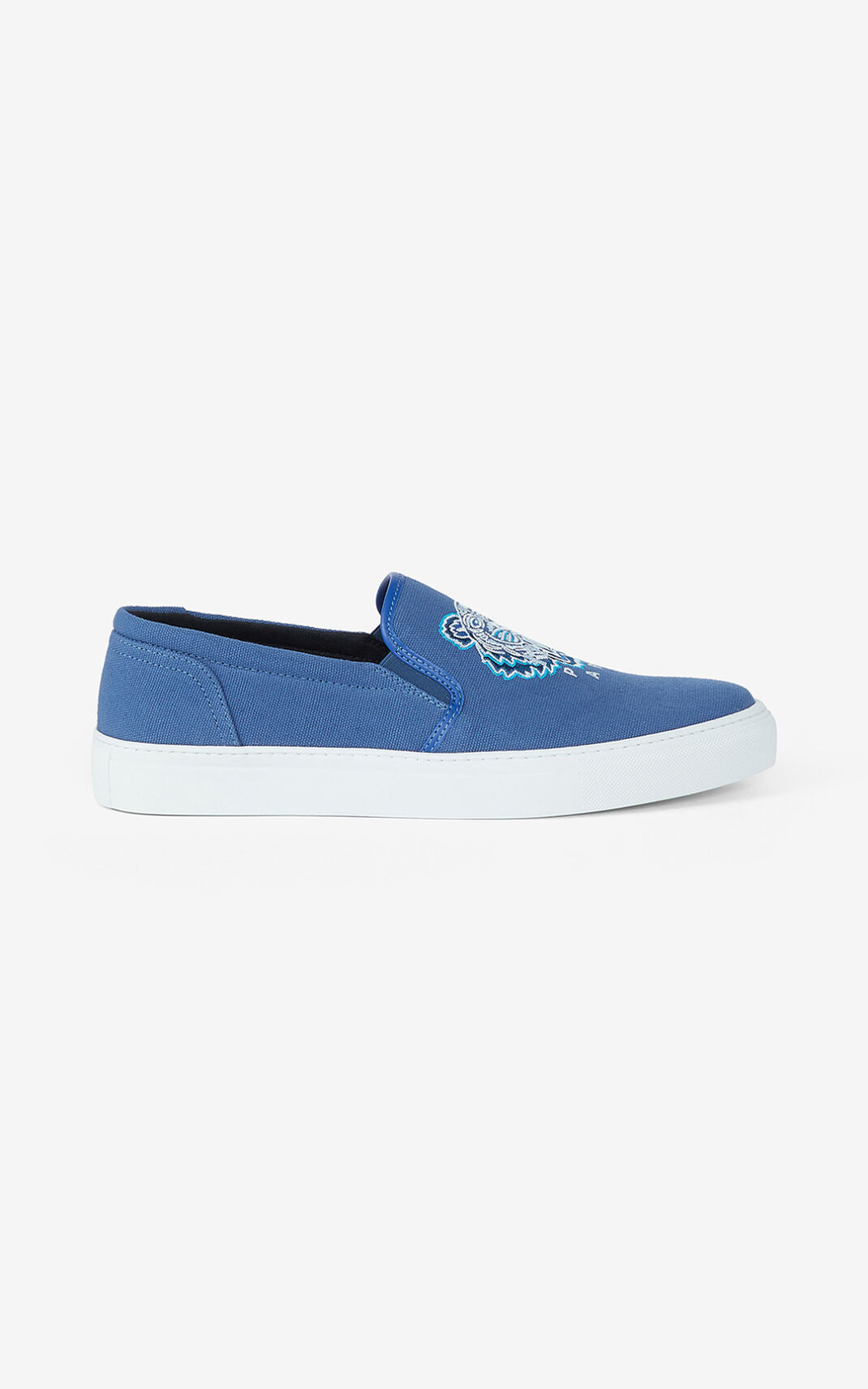 Kenzo K Skate Tiger lace free Zapatillas Hombre Azules | 8479036-KW